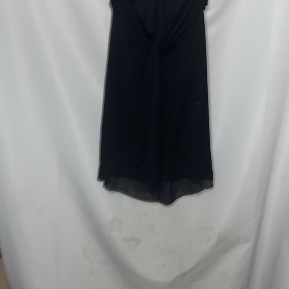FREDRICKS OF HOLLYWOOD WO SIZE 12 BLACK FLOWY HALTER STULE DRESS SEMI BACKLESS - Picture 14 of 14